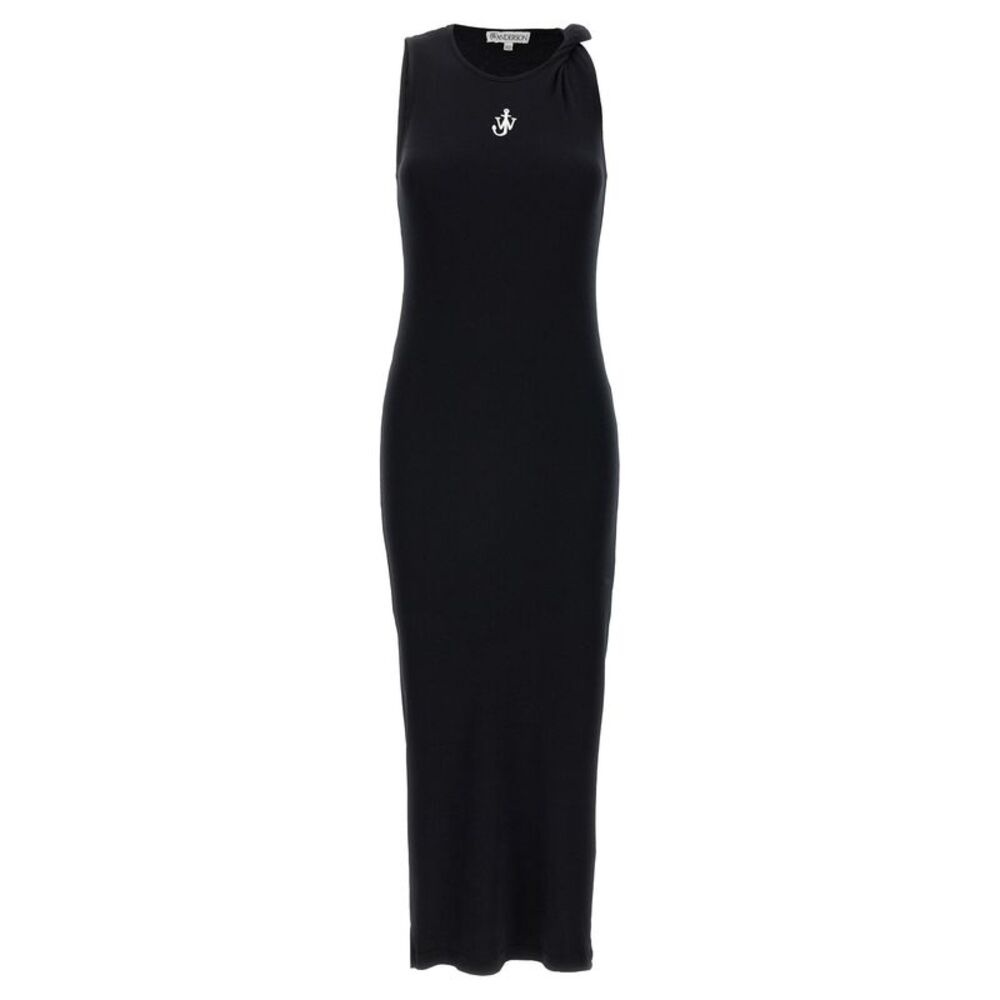 J.W.Anderson Black Cotton Midi Women's Dress